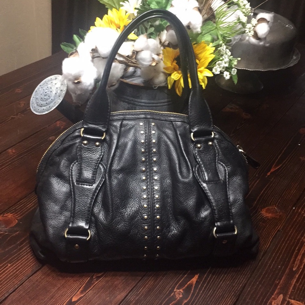 Michael Kors black with gold stud purse